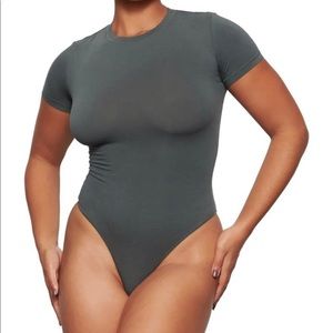 SKIMS stretch cotton jersey t-shirt bodysuit